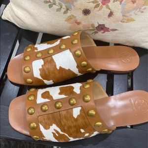Tory Burch calf hair sandals